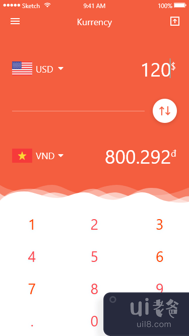 货币应用程序 UI 套件(Currency app Ui Kit)插图1