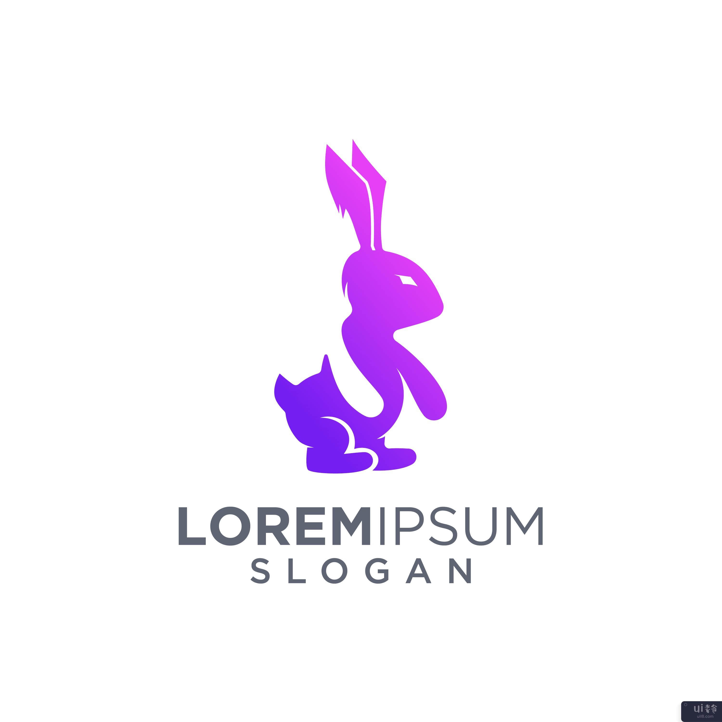 标志兔子灵感(Rabbit logo inspiration)插图