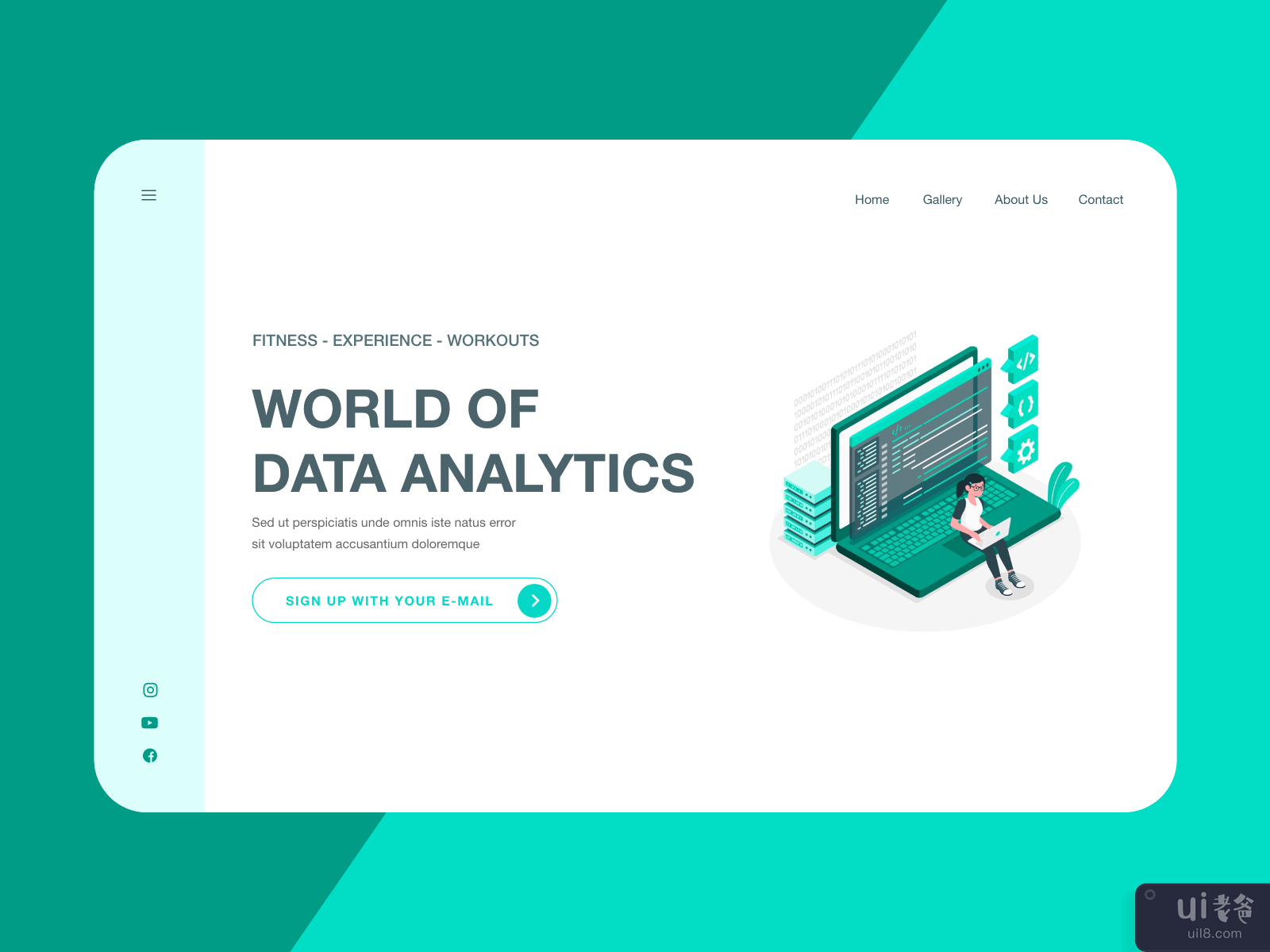 Website Header Data Analytics
