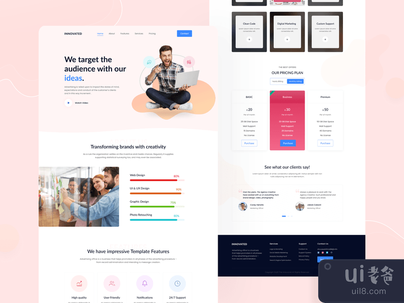 Creative Agency Landing Page