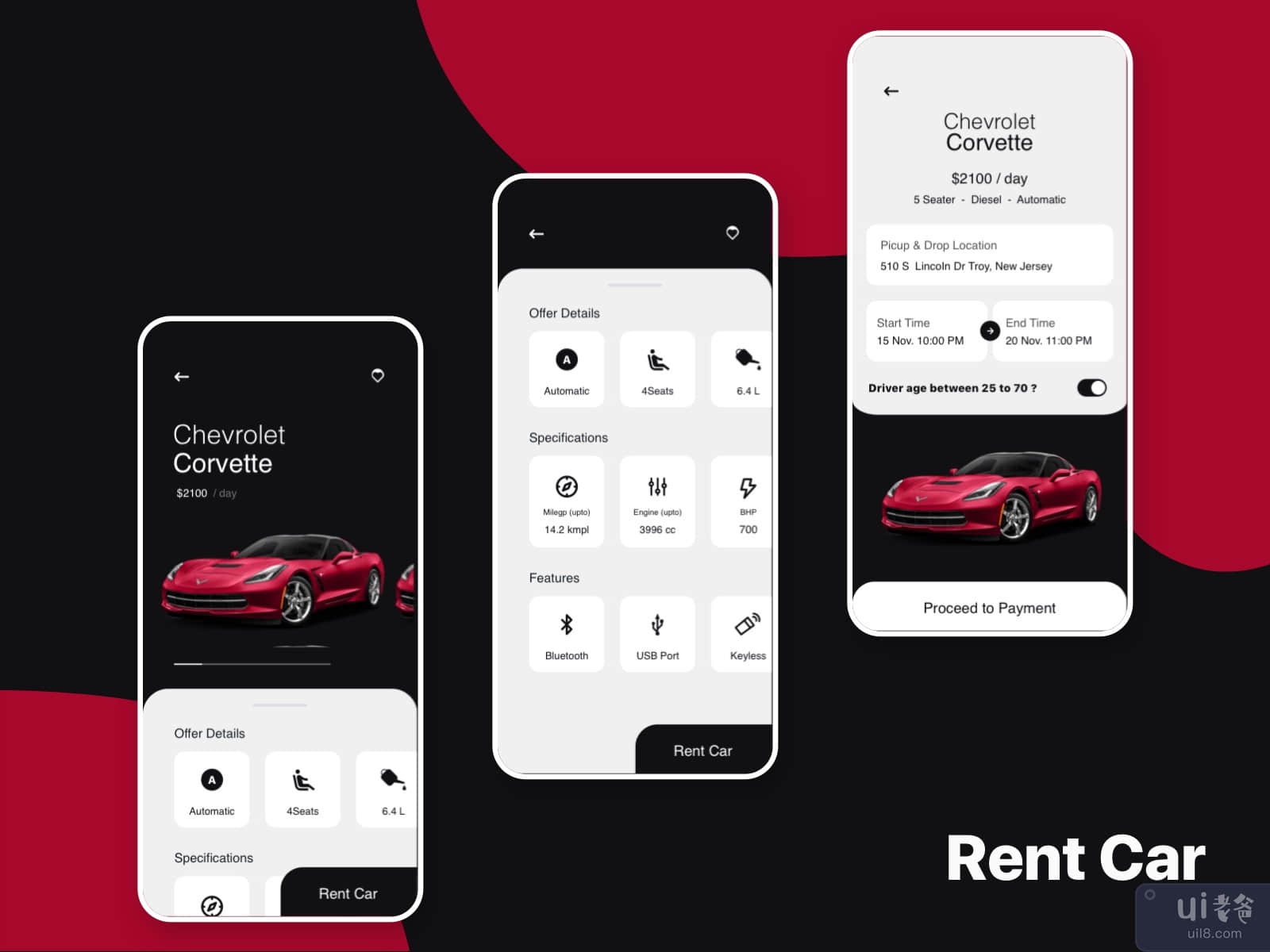 Rent Car app 