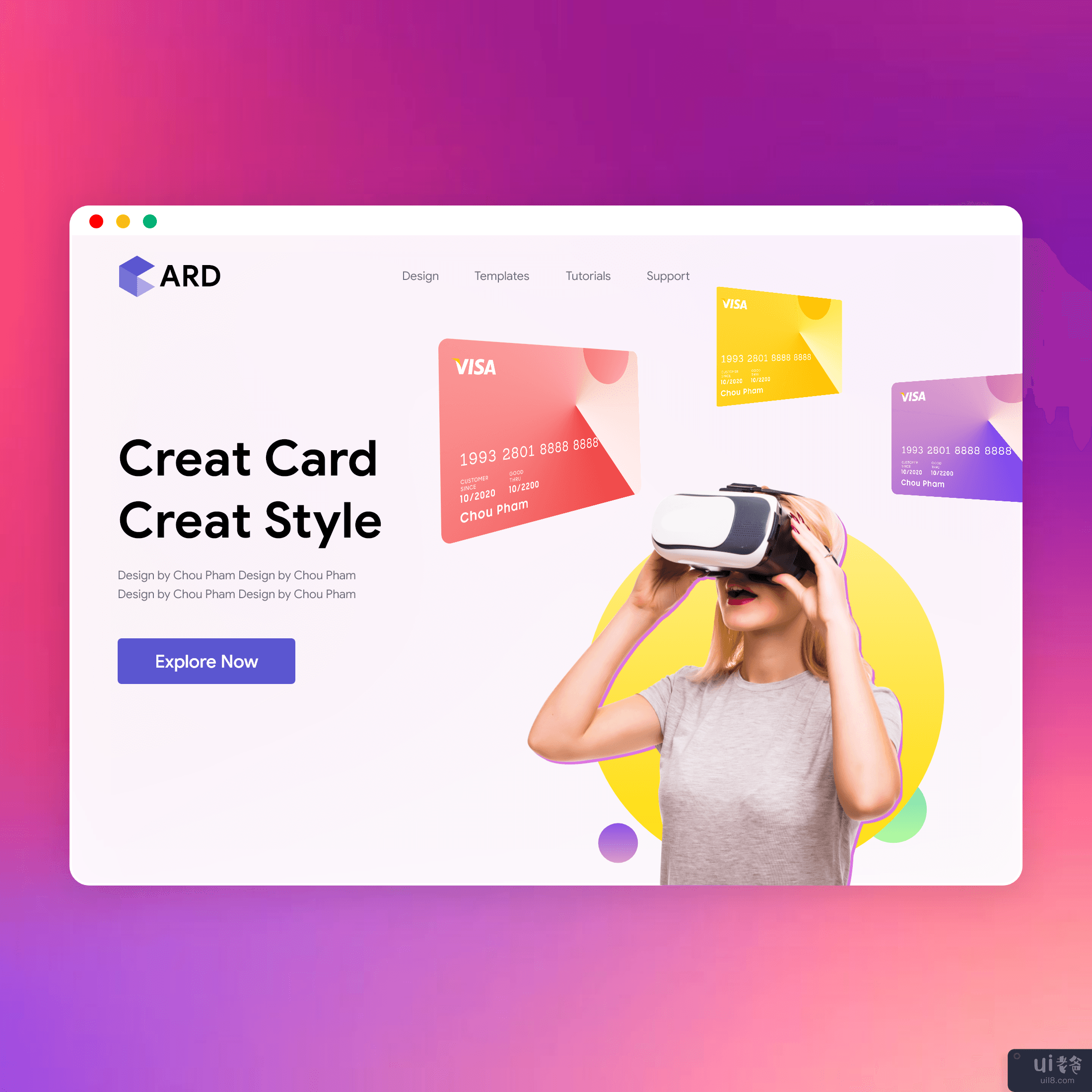 创建银行卡登陆页面(Creat Bank Card LandingPage)插图