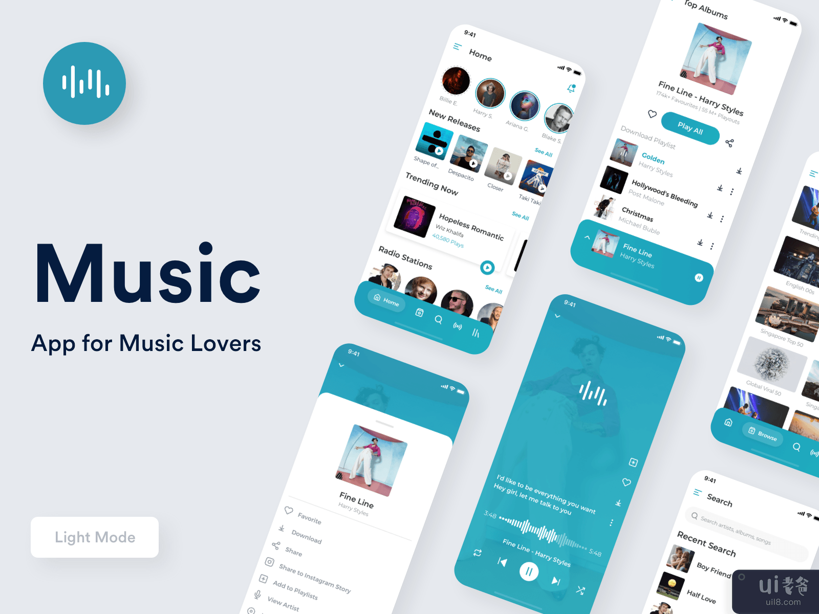 Music App  - Light