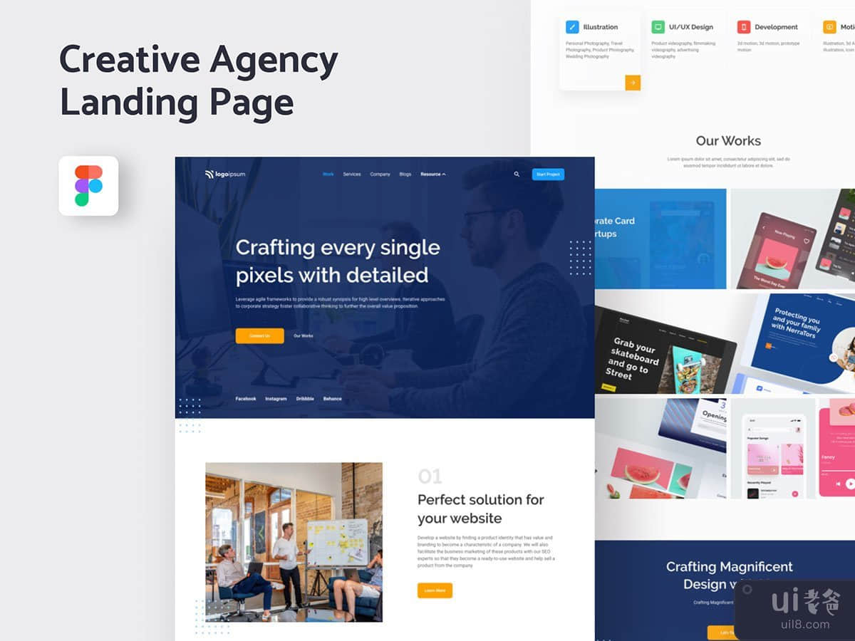 Creative Agency Landing Page Template