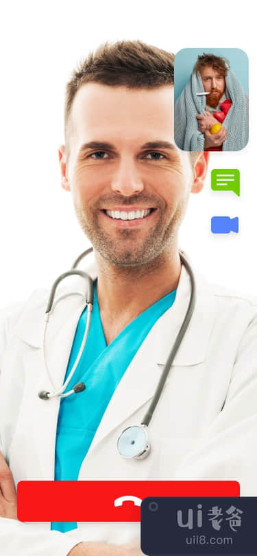 医疗移动应用程序 UI 套件(Medical Mobile Apps Ui Kit)插图