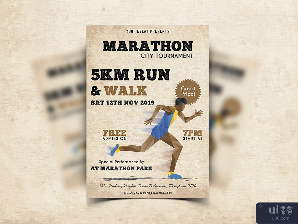 Marathon Event Flyer Template-06