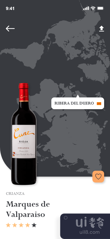 Crianza 葡萄酒用户界面(Crianza Wine UI)插图1