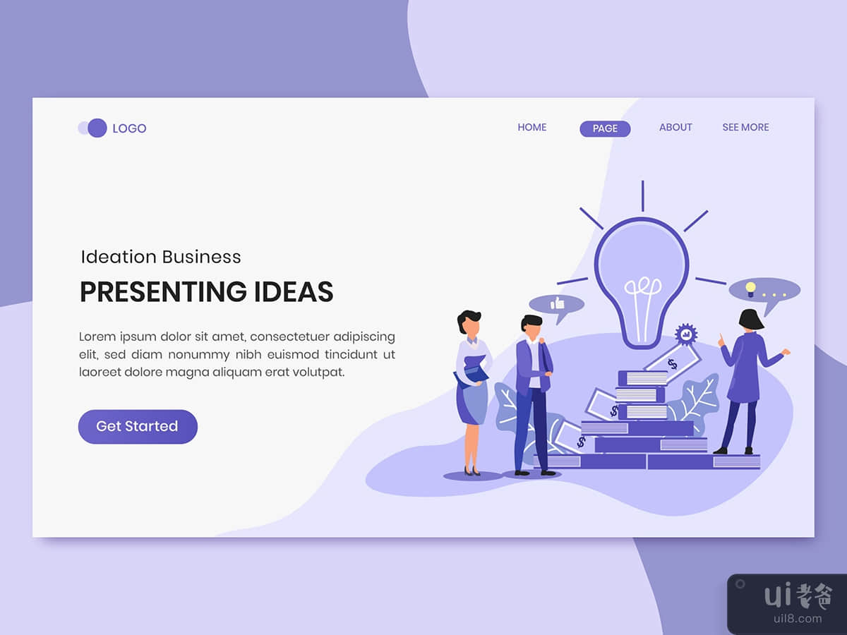 Presentation Ideas Business Marketing Landing Page