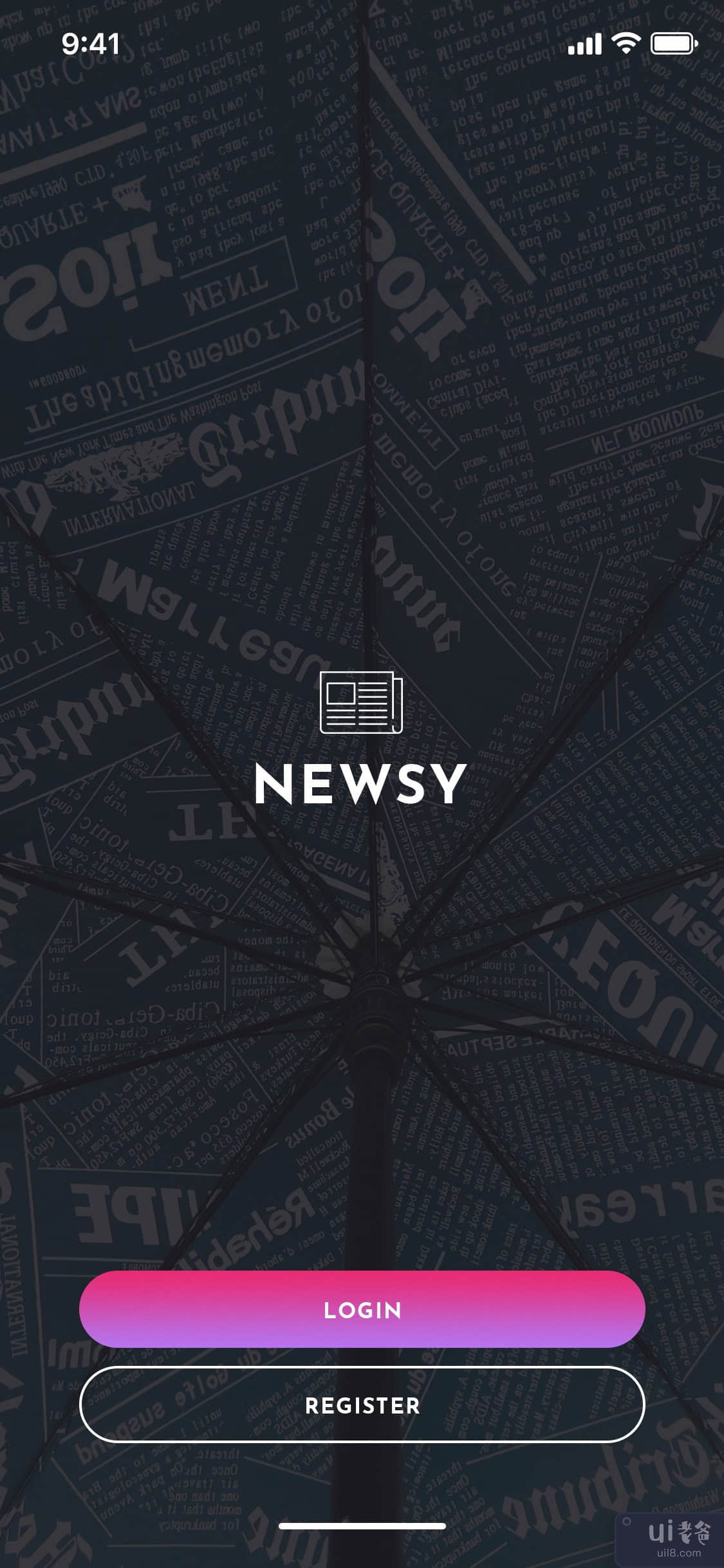 Newsy News 移动应用程序 UI 套件(Newsy News Mobile App UI Kit)插图