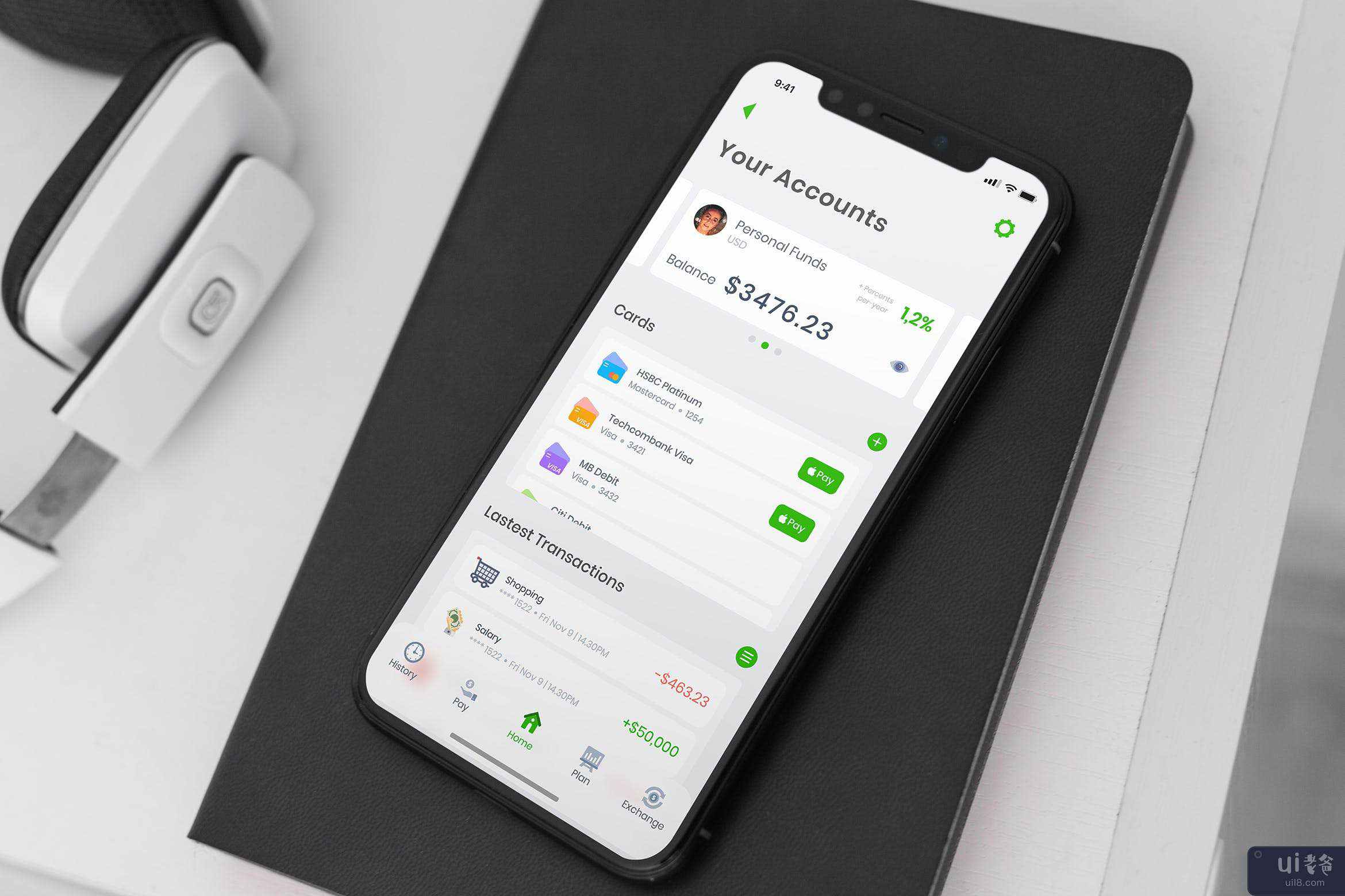 钱包帐户移动 UI - T(Wallet Account Mobile Ui - T)插图
