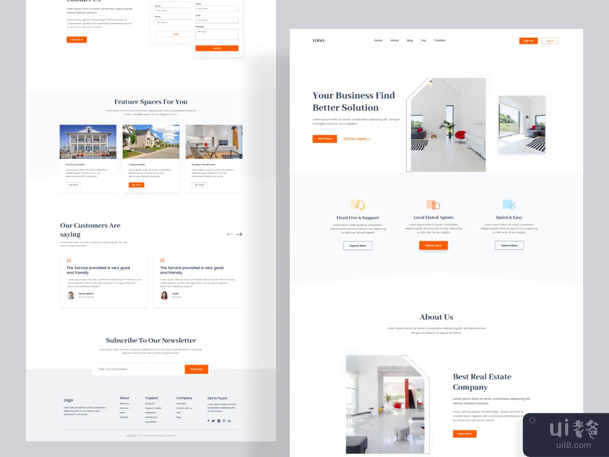 Real Estate Website Design