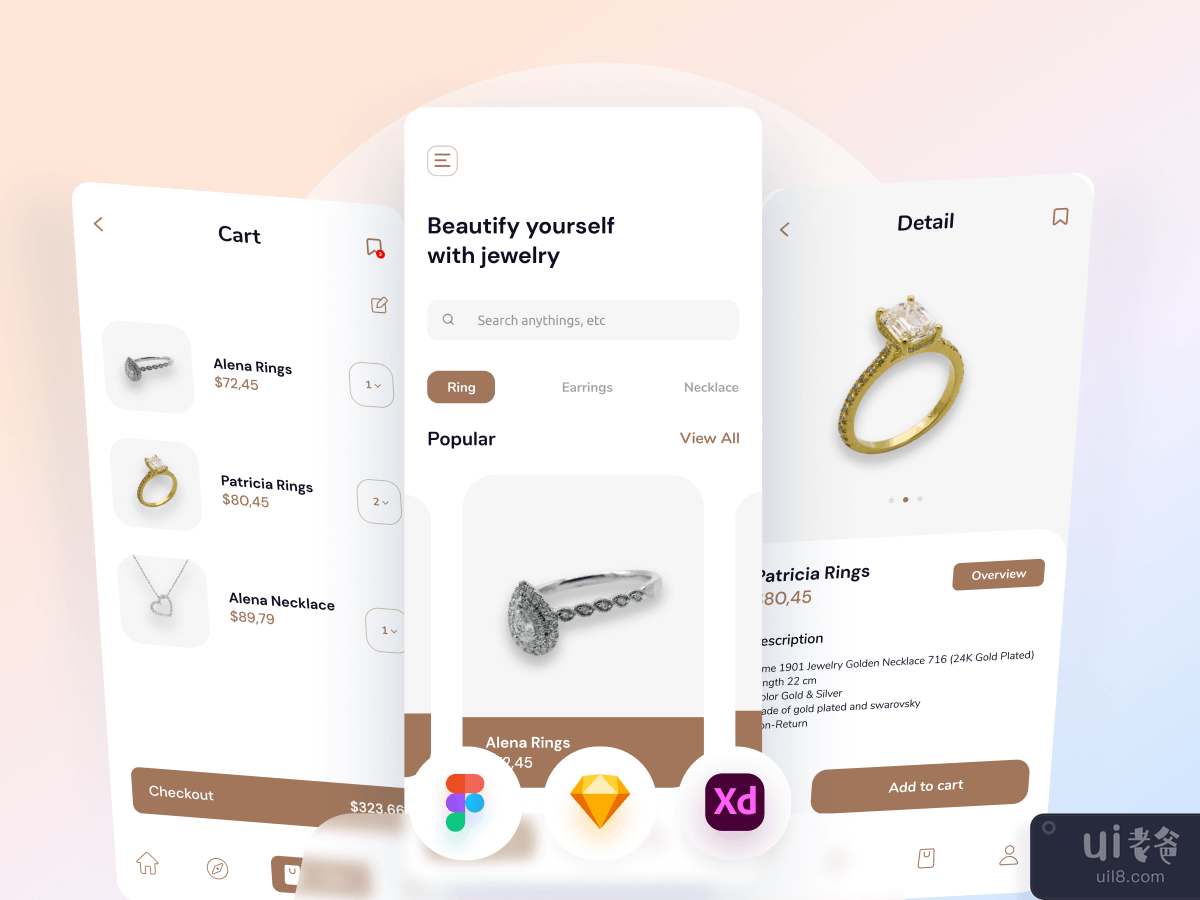 珠宝店流动应用程式(Jewelry Shop Mobile App)插图9