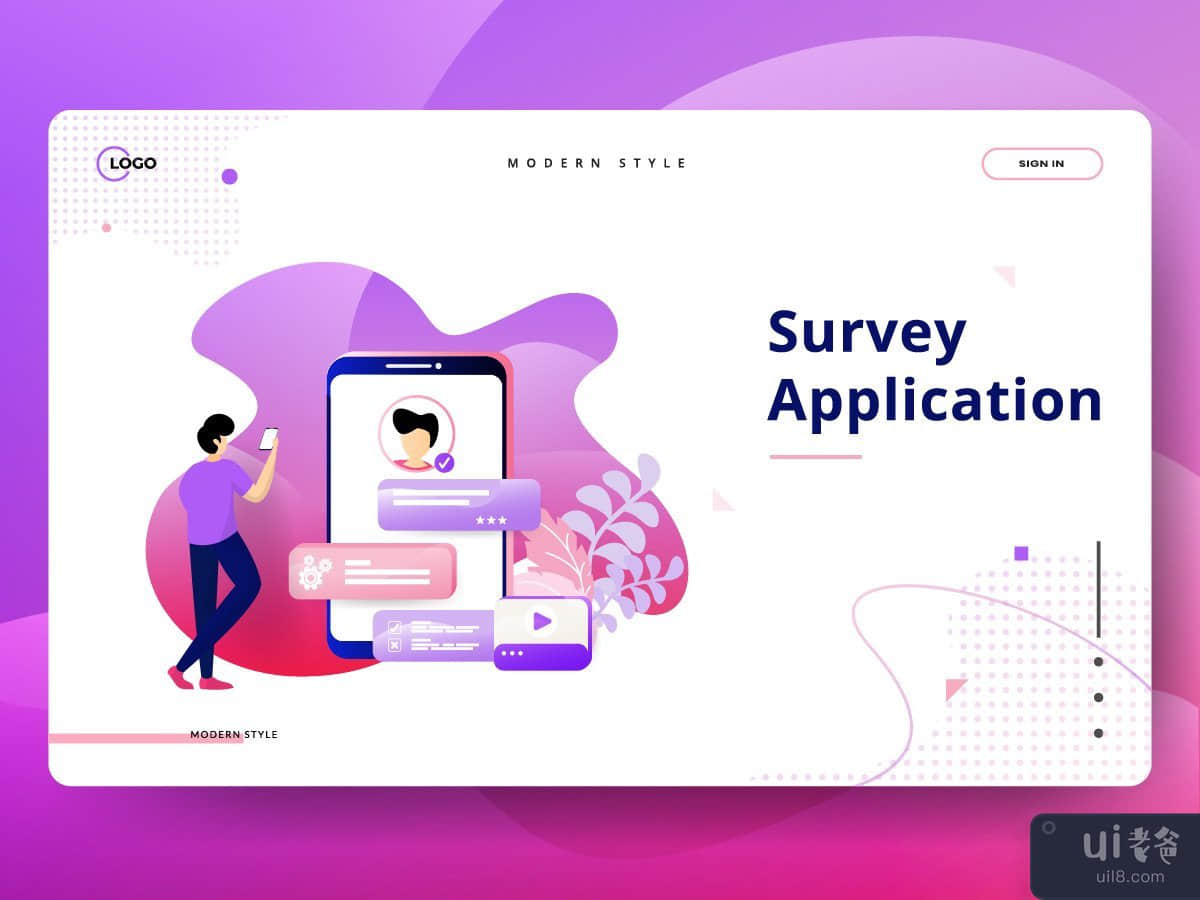 Landing Page Survey Application