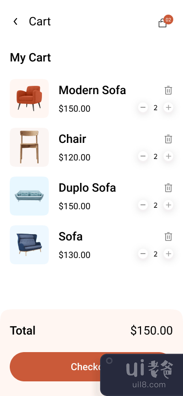 家具用户界面应用程序(Furniture User Interface App)插图4