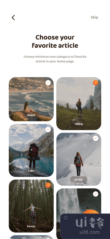 Journal - Travel Blog App UI Kit Light Mode - V3(Journal - Travel Blog App UI Kit Light Mode - V3)插图