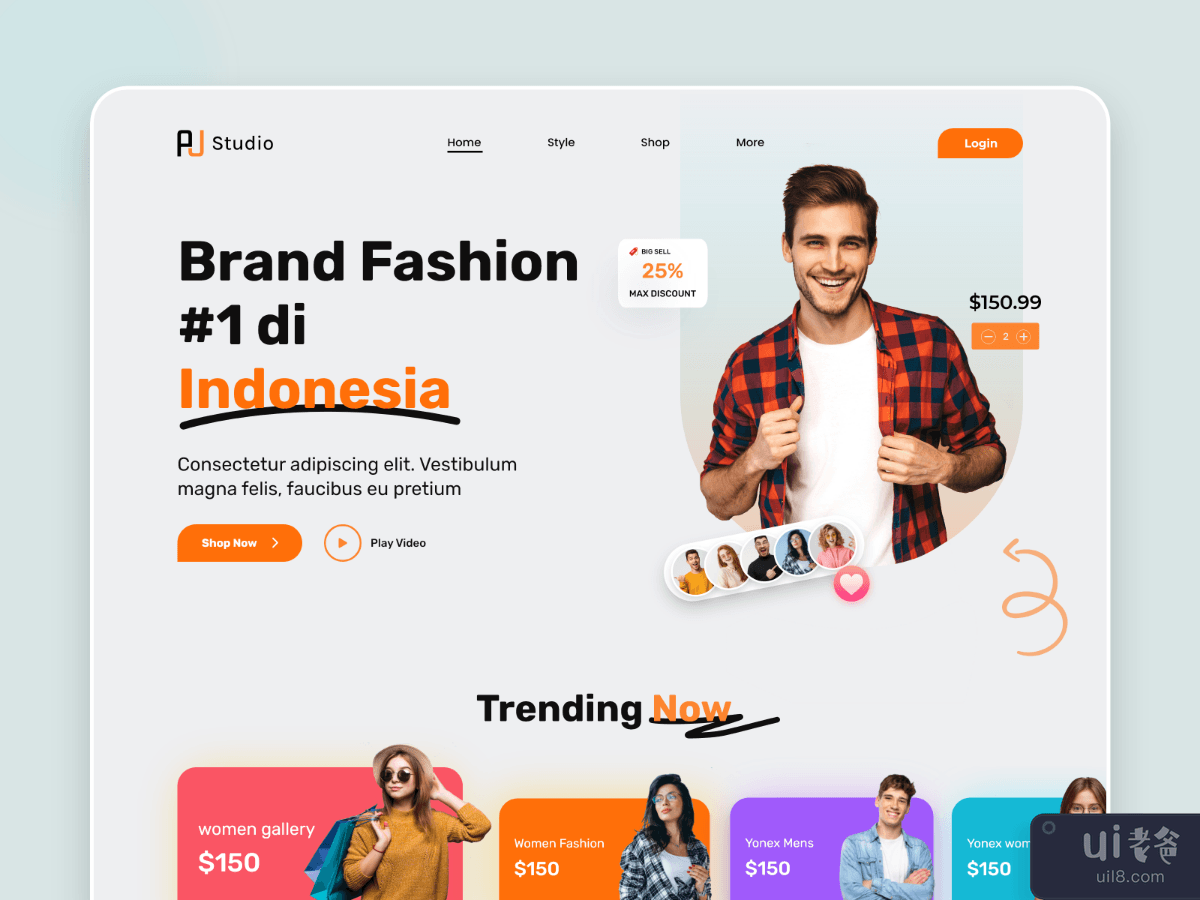 Brand Fashion Website Design v1