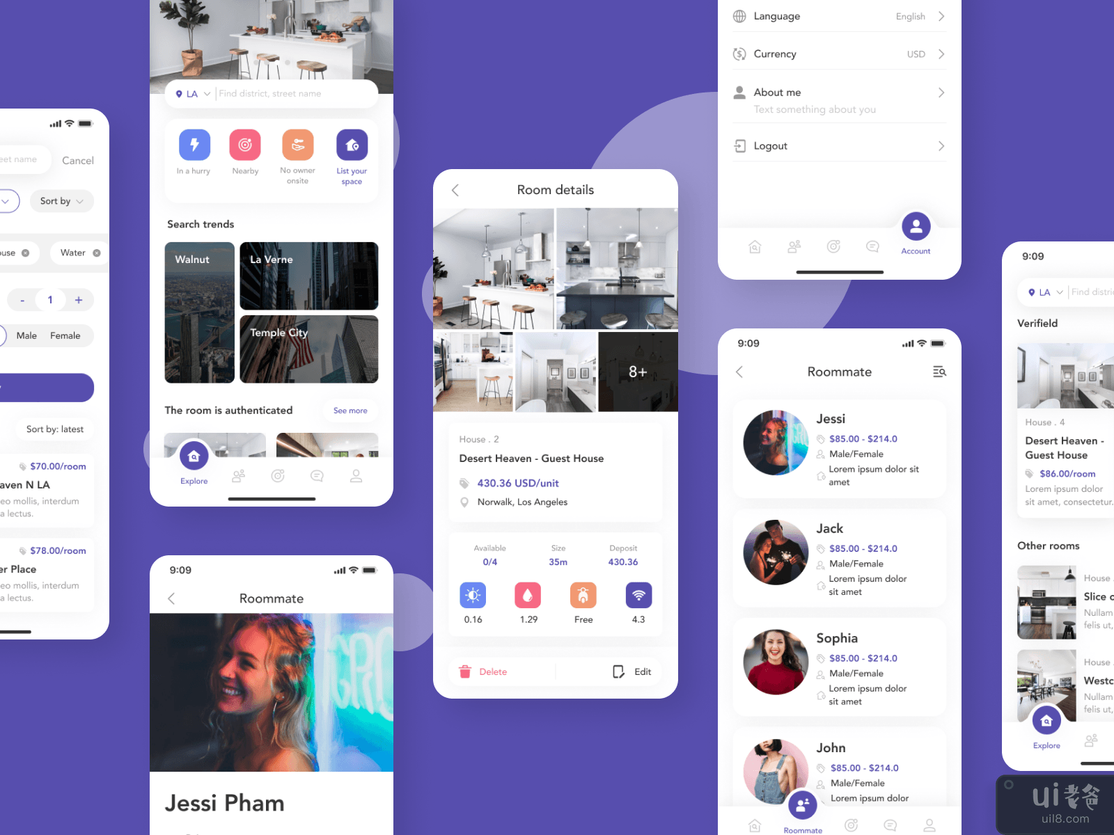 RentHouse - Simply Home Search Mobile App UI KIT #4