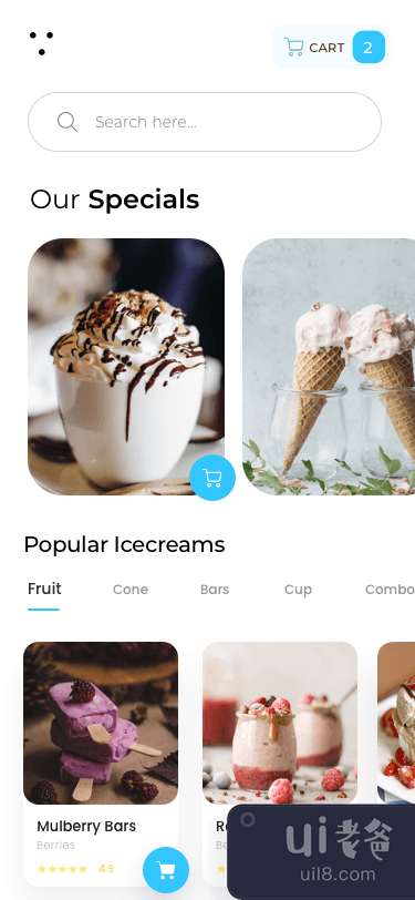 冰淇淋店应用程序(Ice Cream Shop App)插图1