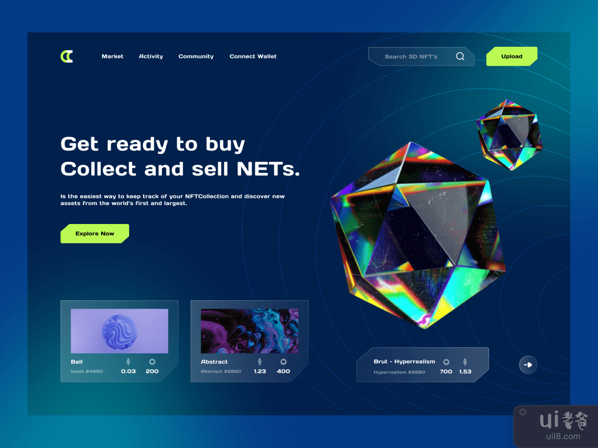NFT Marketplace Web Design