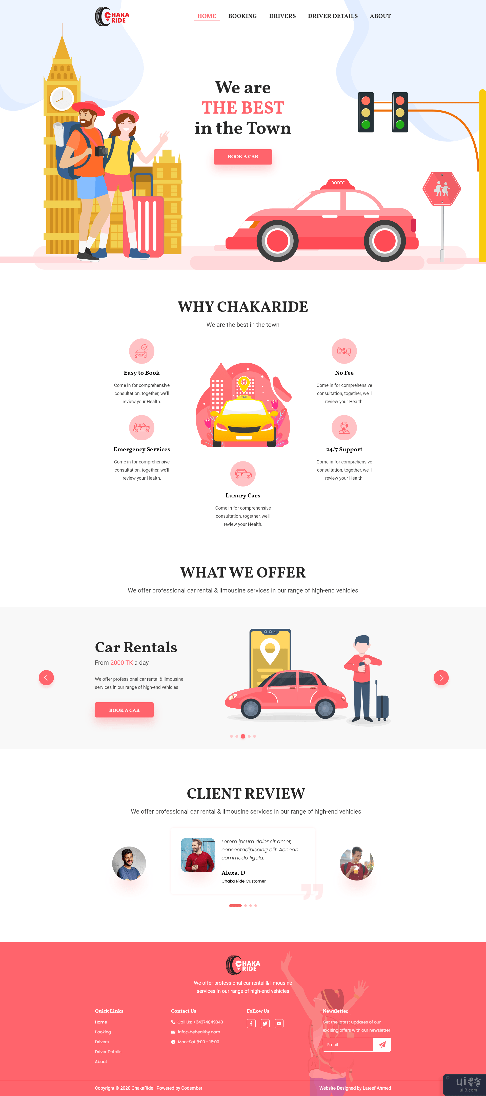 茶卡骑行网页 UI 设计(Chaka Ride Web UI Design)插图