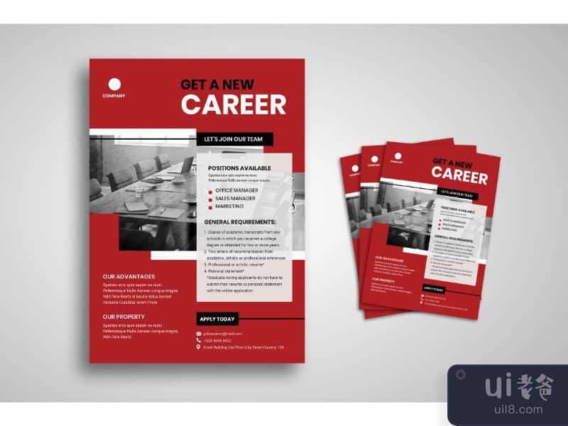 Flyer Template Career Opportunity