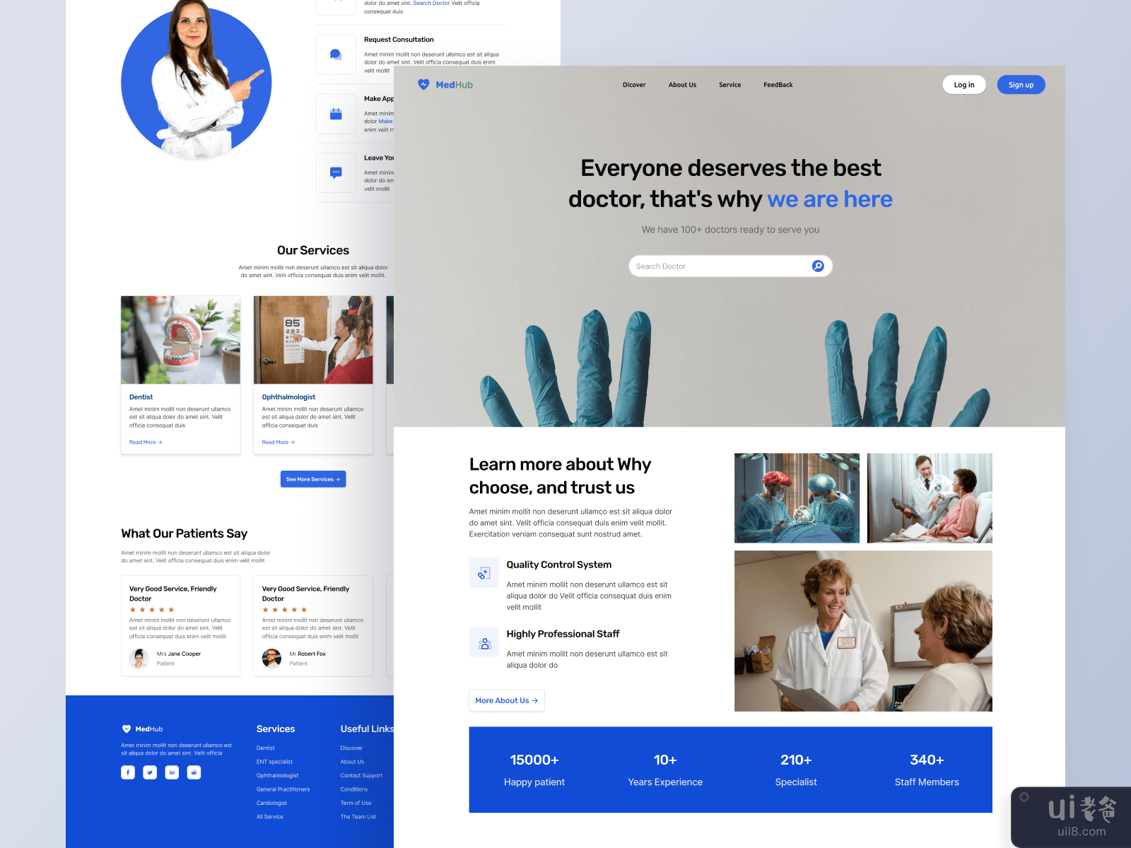 MedHub Medical Landing Page