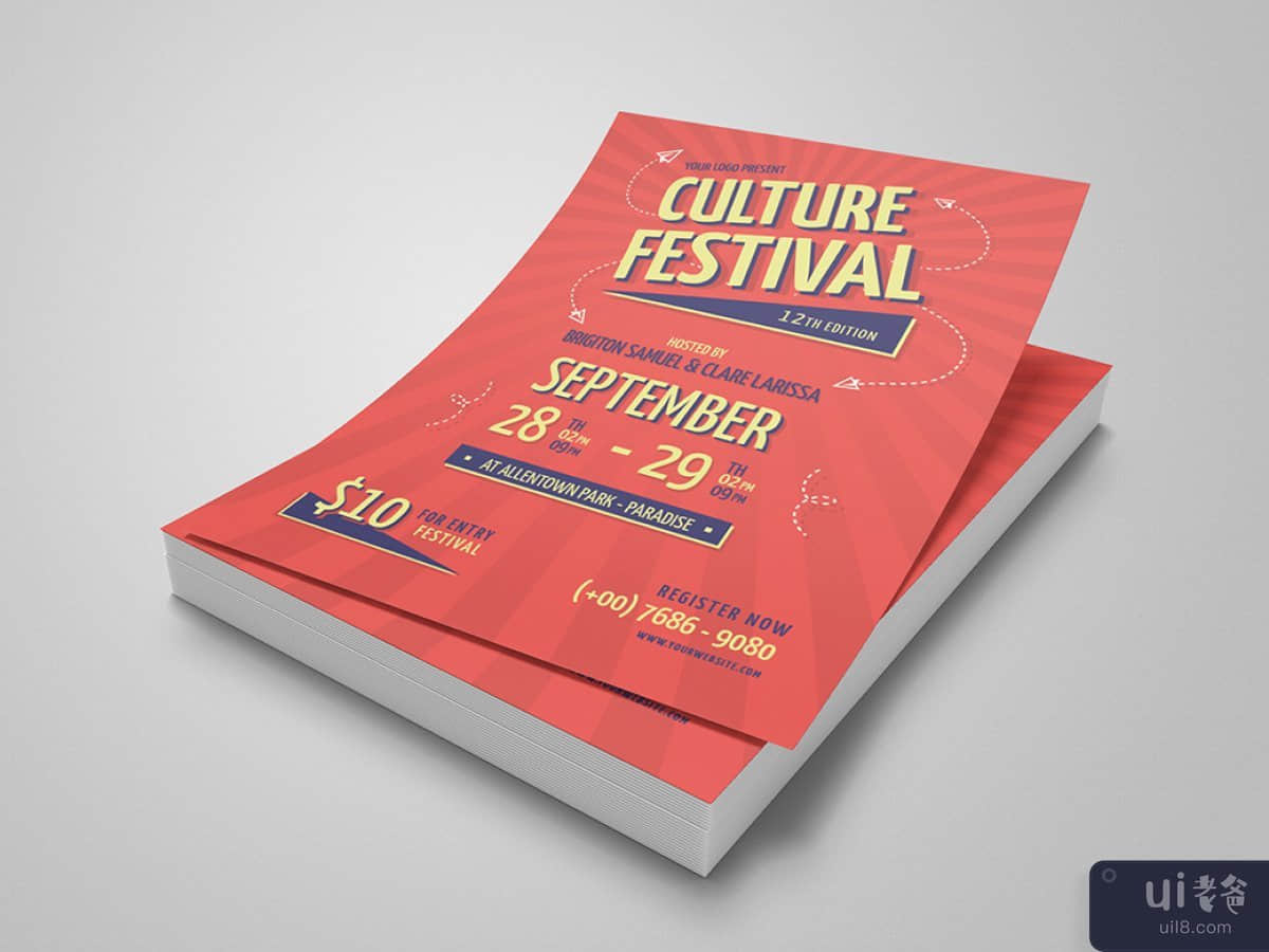 文化节传单(Culture Festival Flyer)插图1