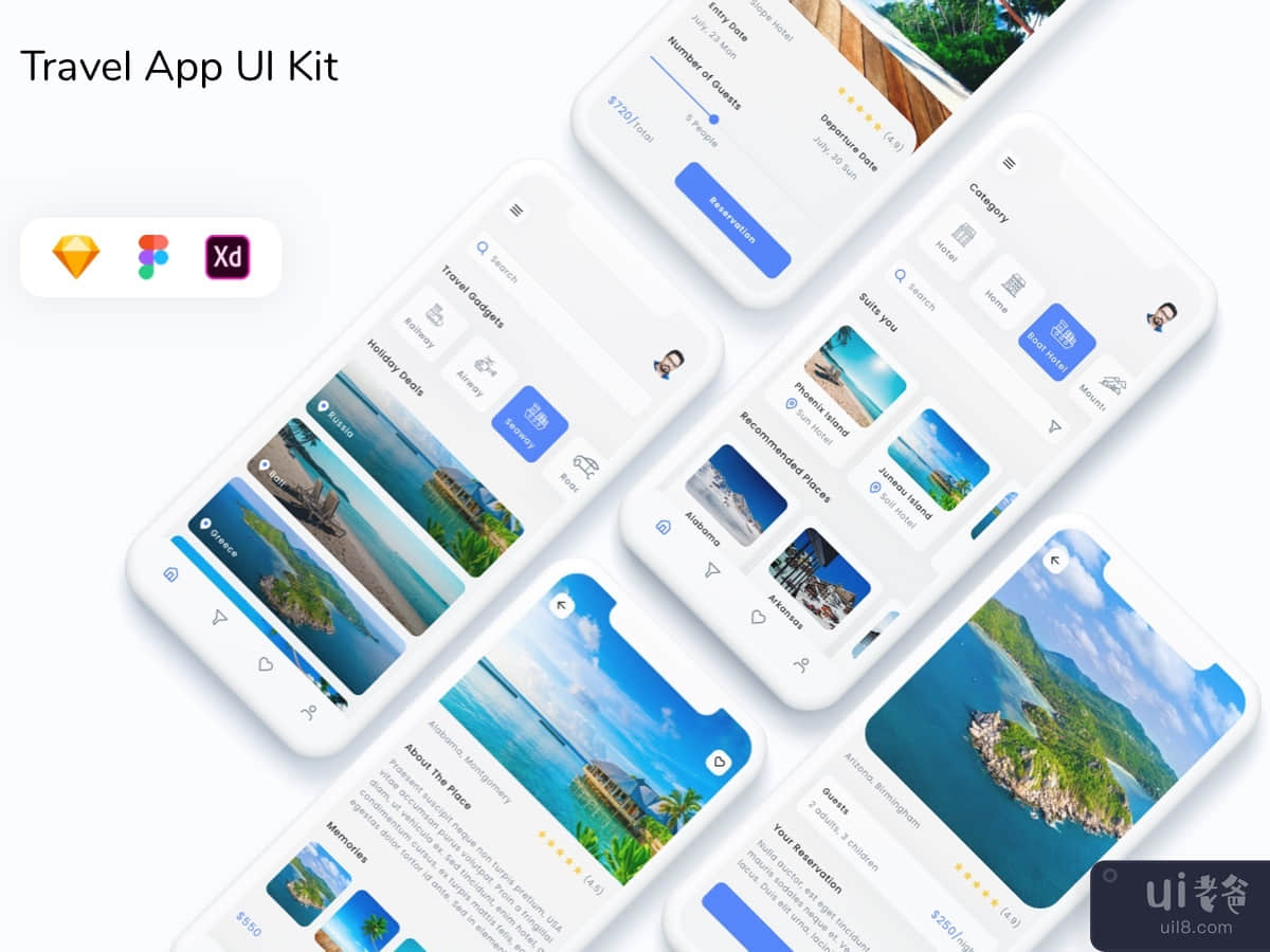 Travel App UI Kit