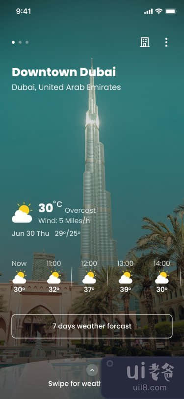 IOS的天气报告应用程序(Weather report app for IOS)插图2