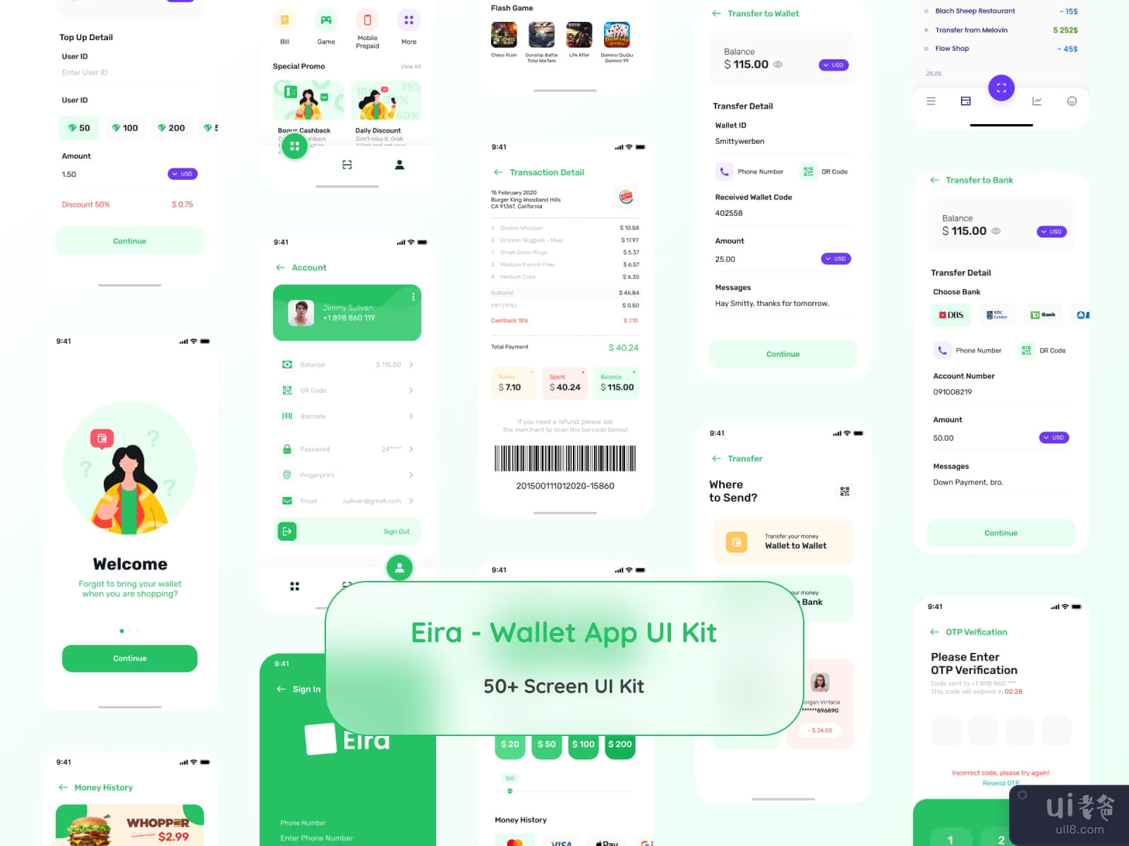 Eira - Wallet App UI Kit