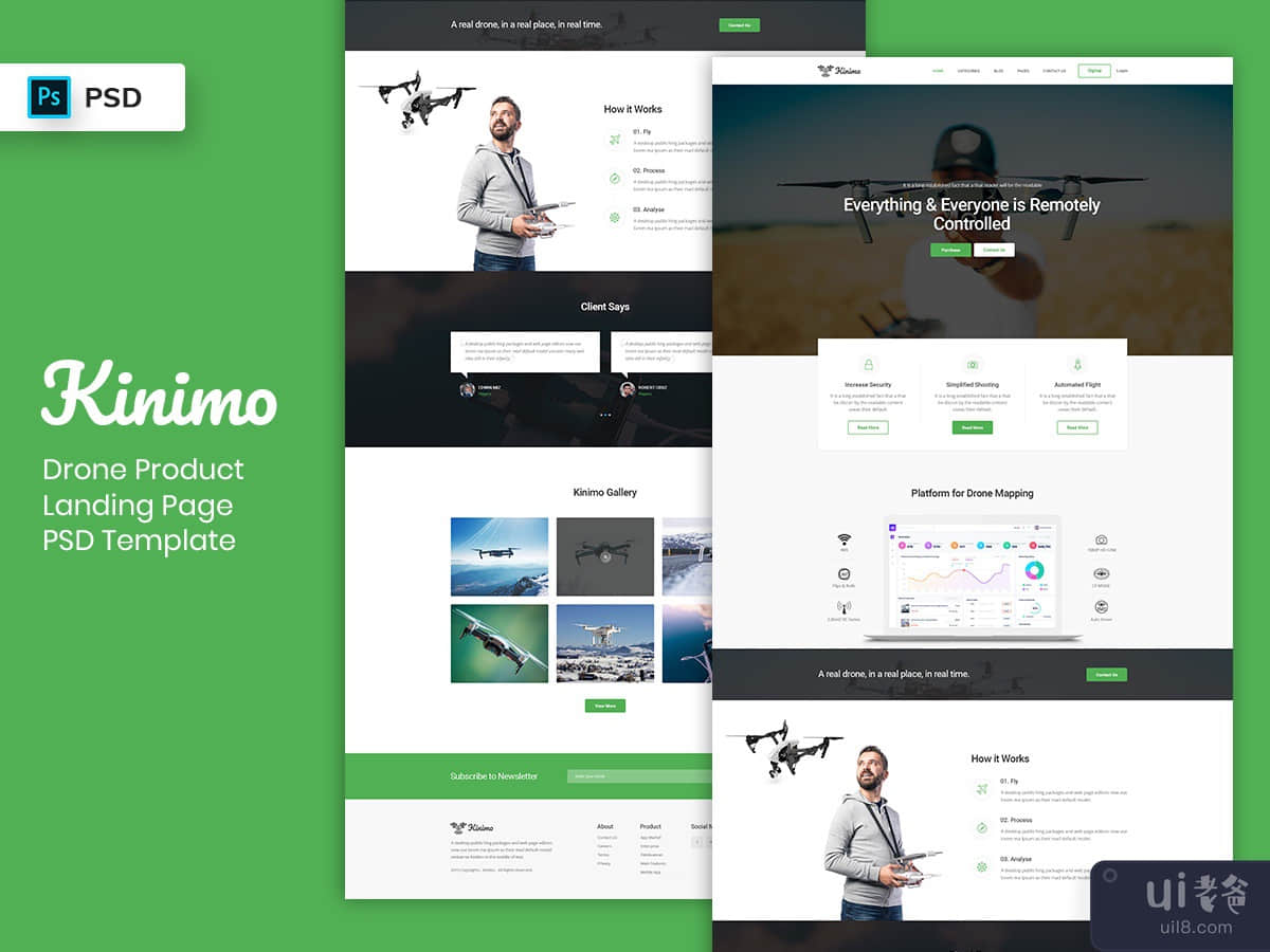 Drone Product Landing Page PSD Template-02