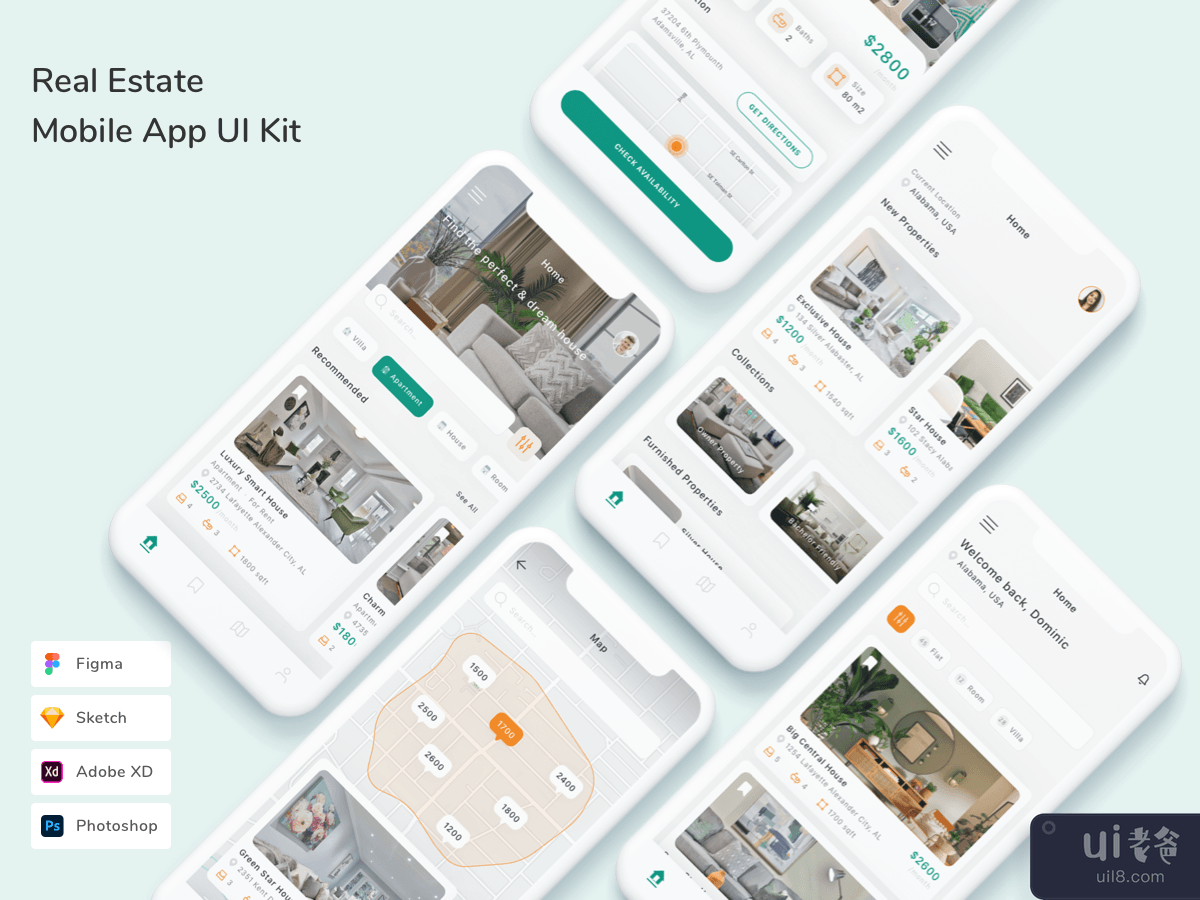 Real Estate Mobile App UI Kit