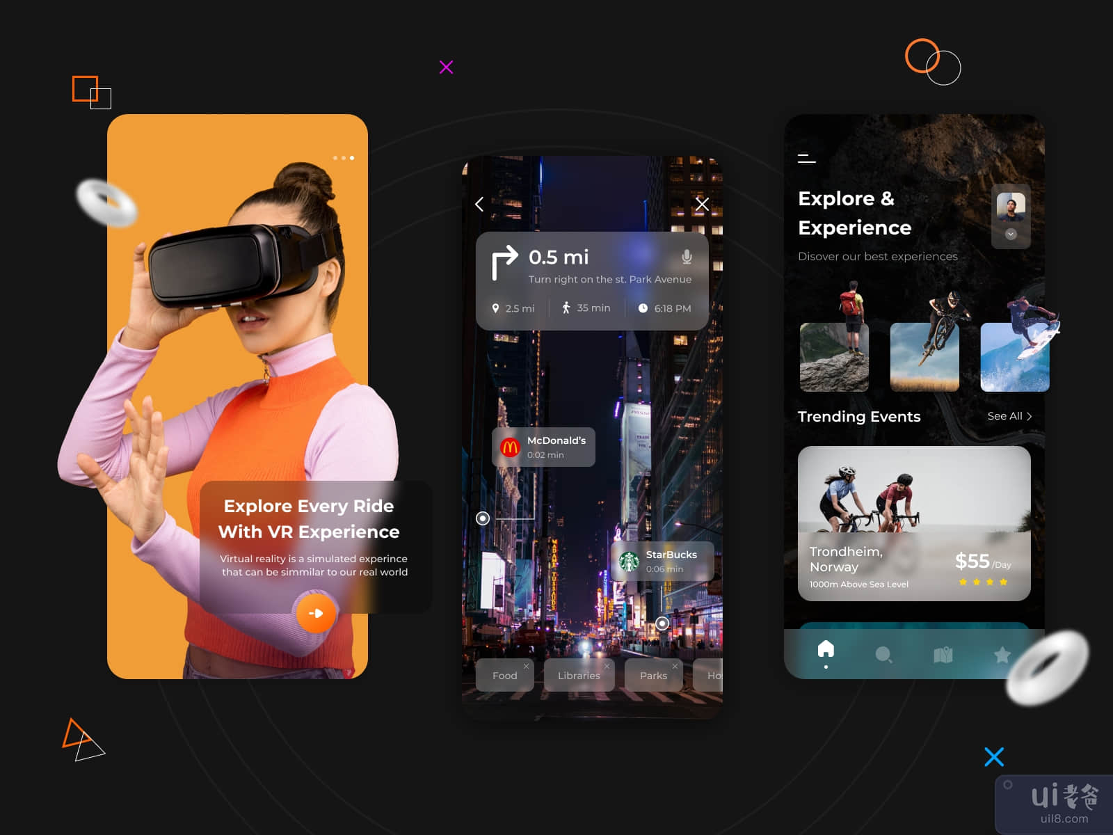 Seamless😍 Page Layouts for Virtual Reality App📱