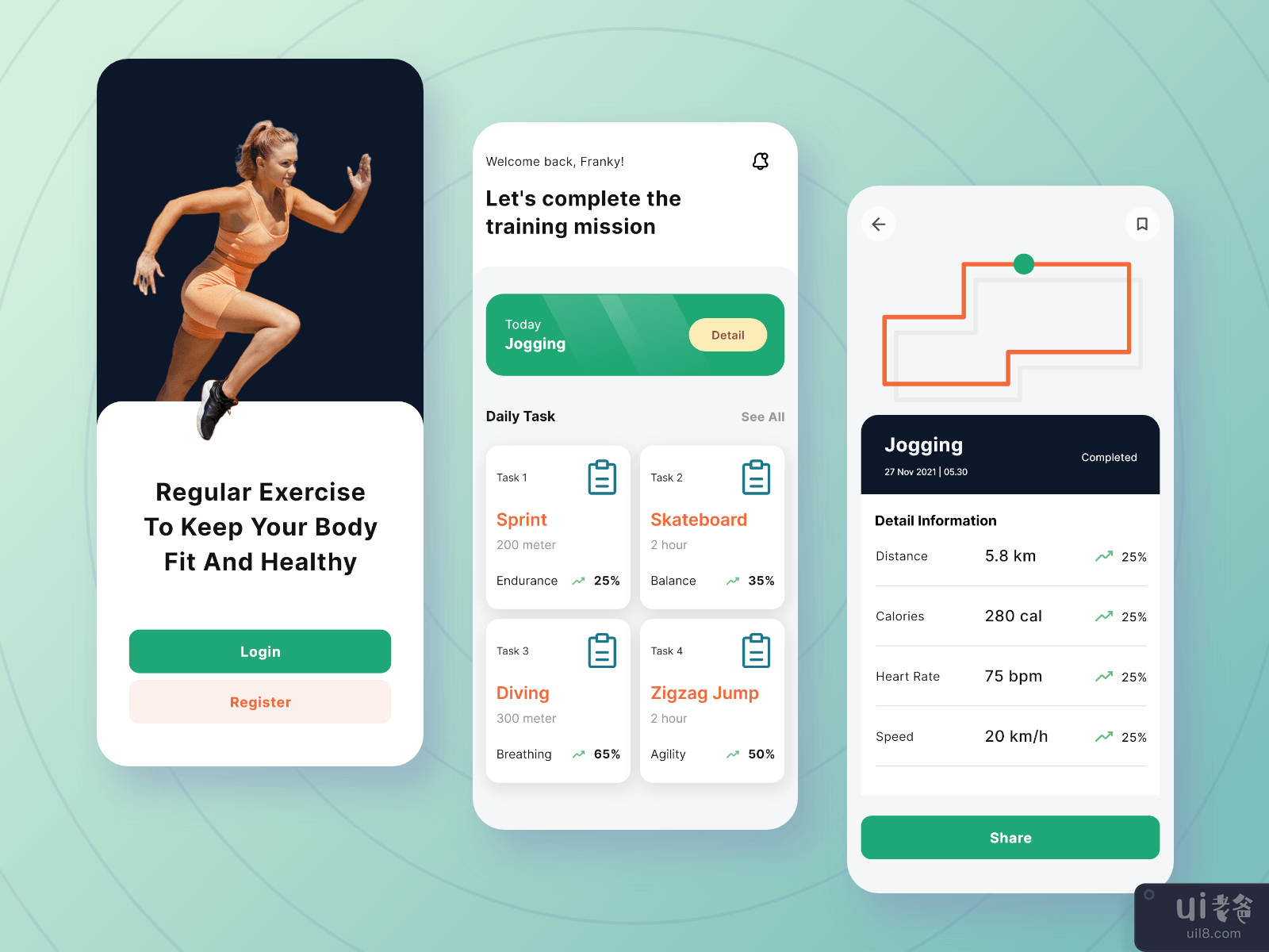 Sporty - 任务运动应用程序(Sporty - Task Sports App)插图