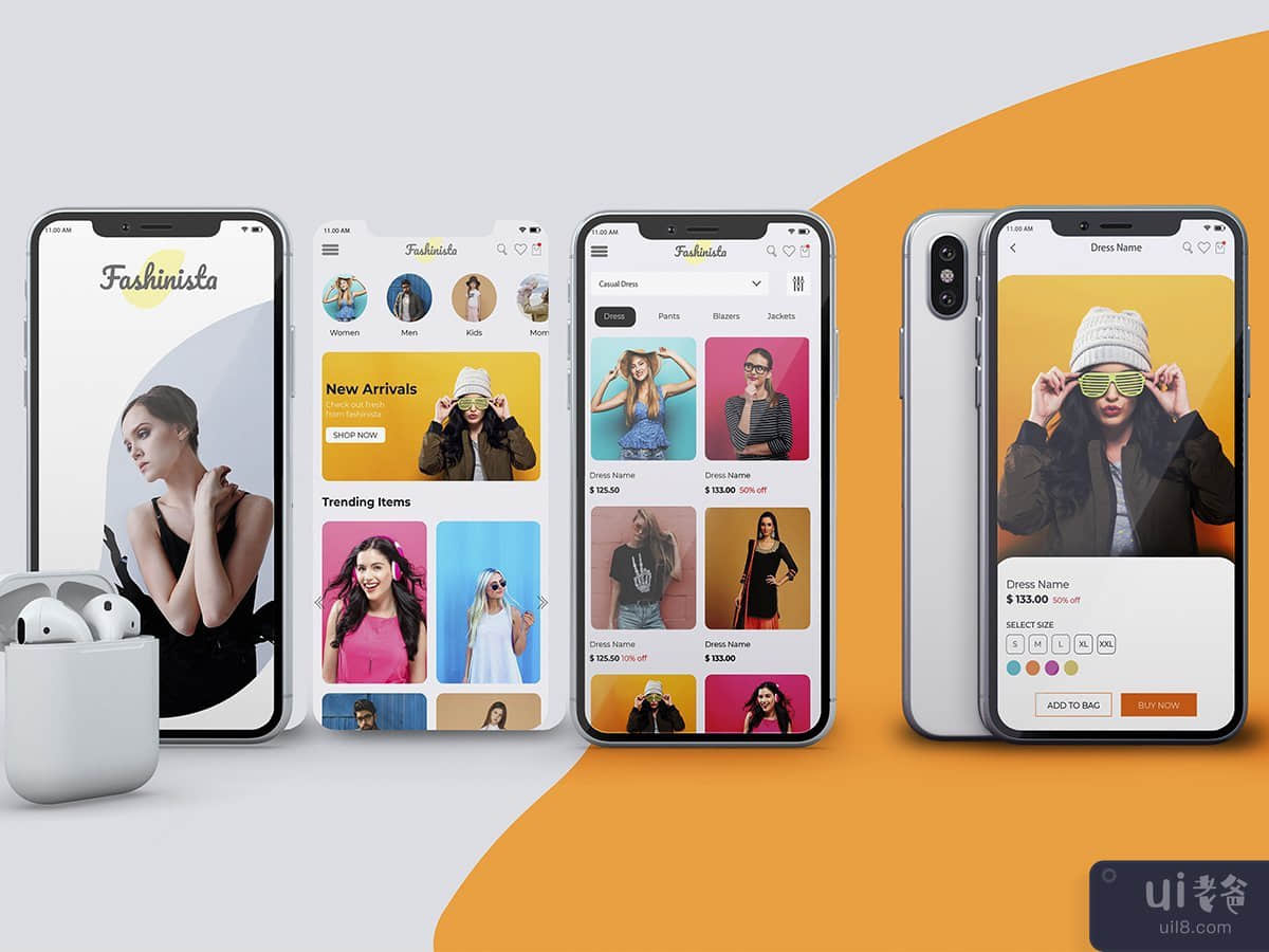 Fashion E-commerce Shopping Mobile App Ui Design