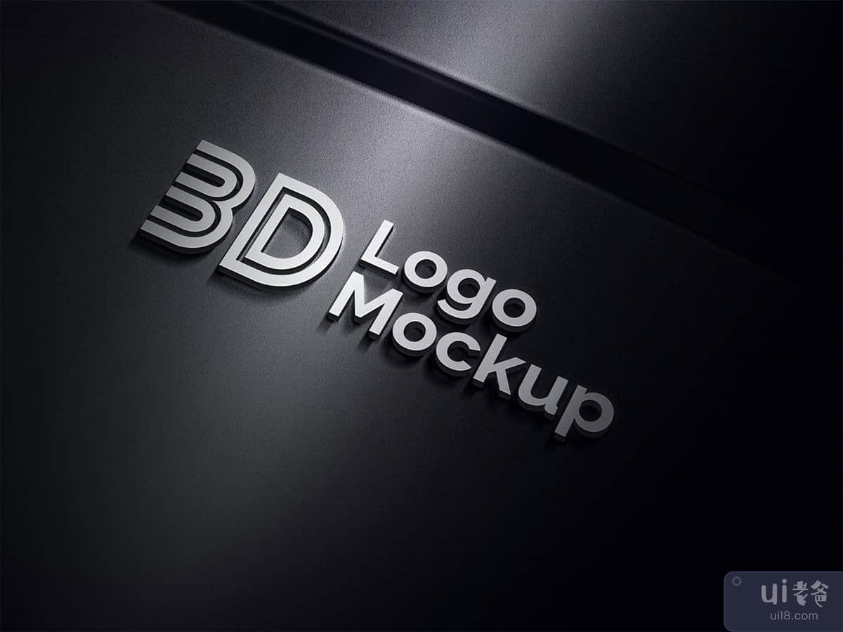 3D 标志样机 PSD(3D logo Mockup PSD)插图
