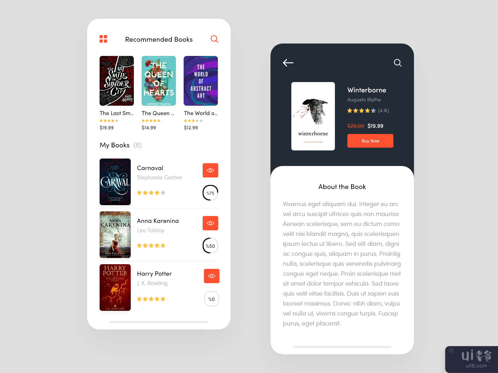 E-Book App Design