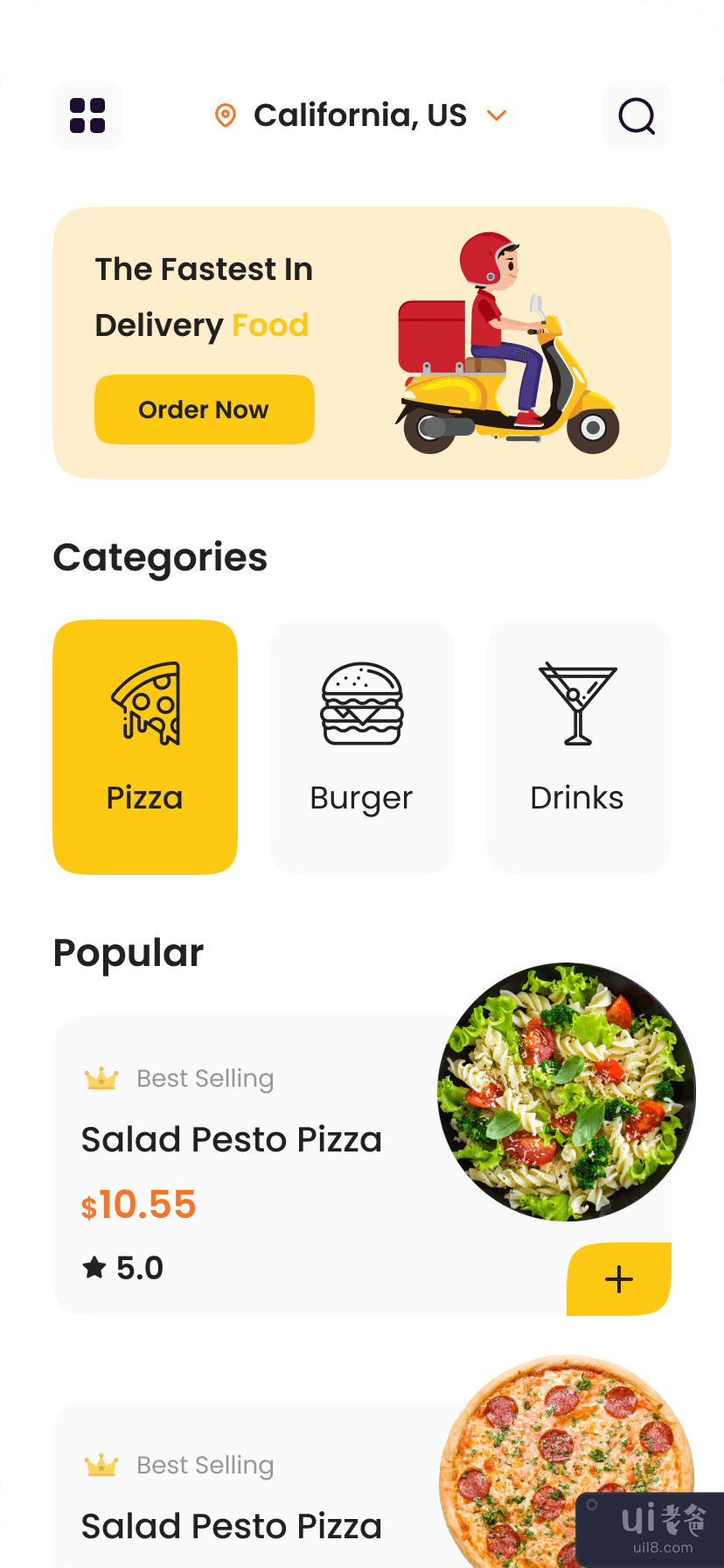 送餐应用(Food Delivery  App)插图1