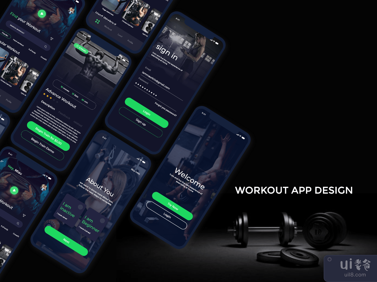 Workout App Design