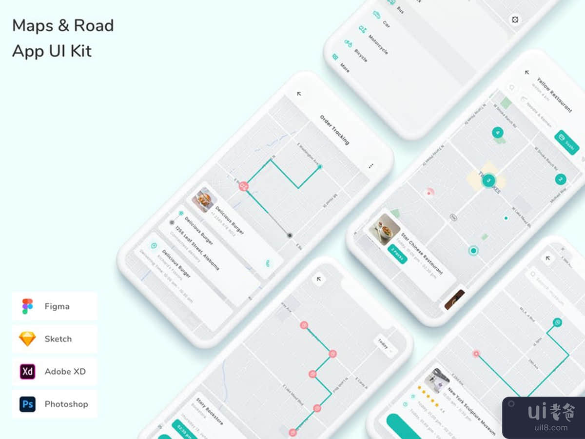 Road Maps App UI Kit