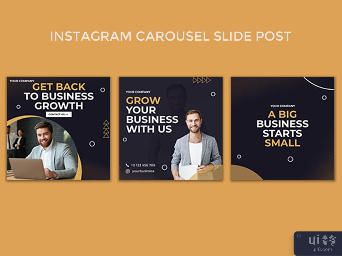 Business promotion and corporate instagram carousel slides post