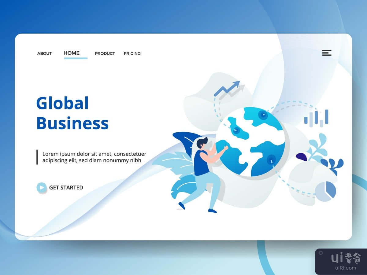 Landing Page Global Business