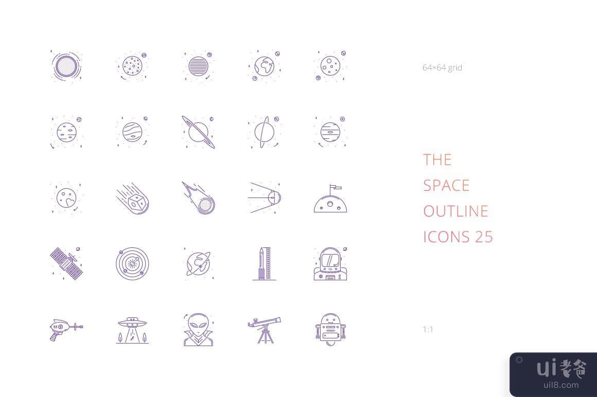 大纲图标包 1000(The Outline Icon Bundle 1000)插图22