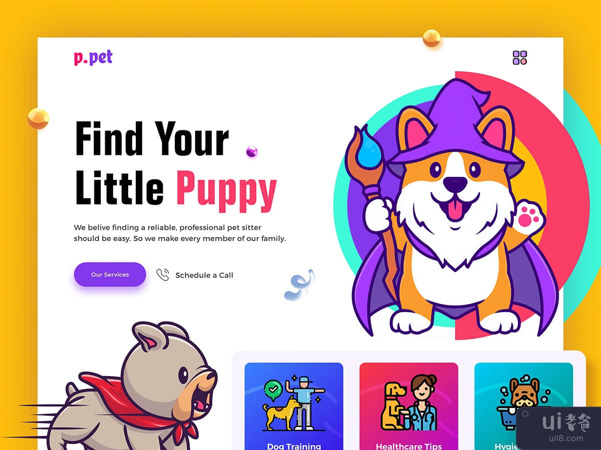 宠物店登陆页面(Pet Shop Landing Page)插图