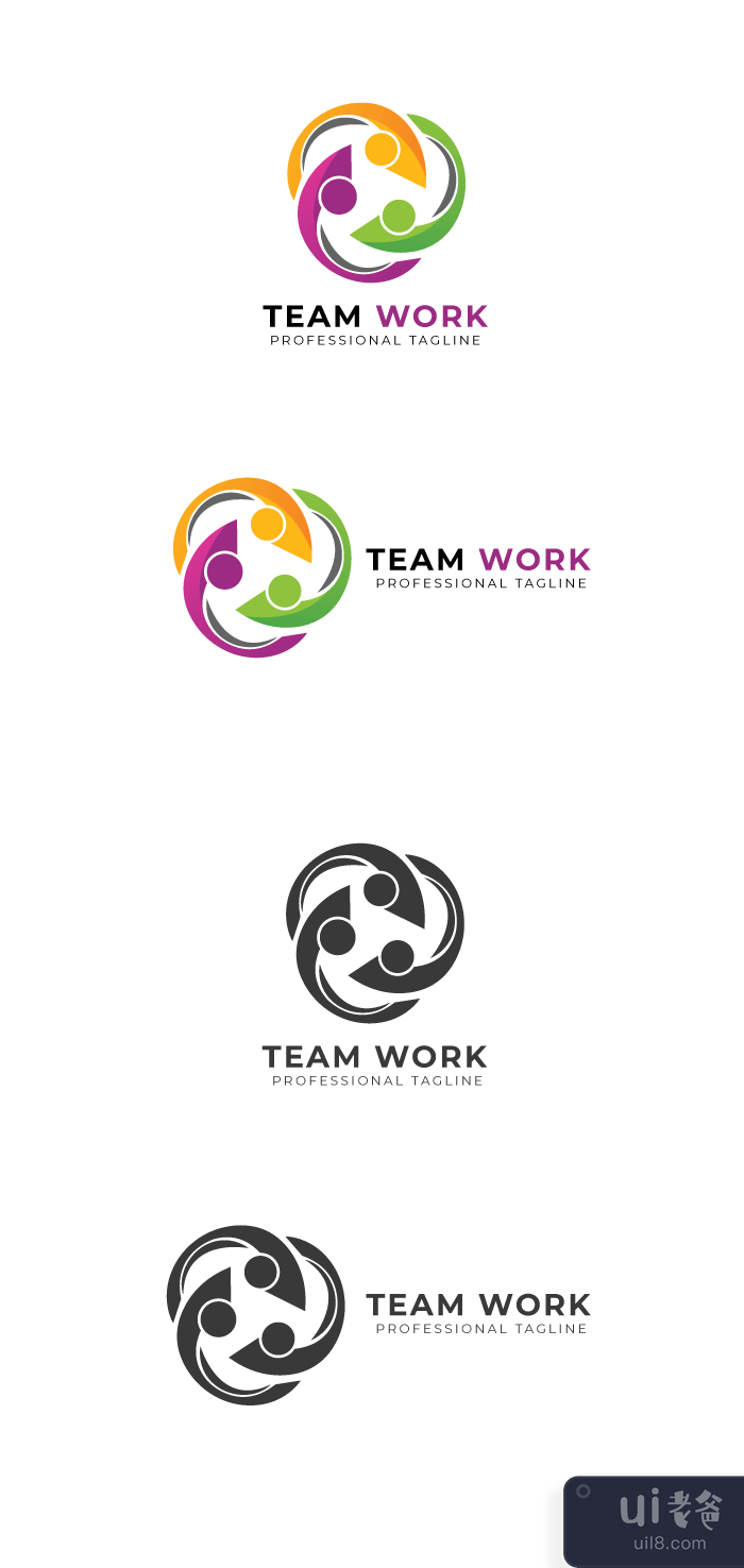 团队工作徽标(Team Work Logo)插图2