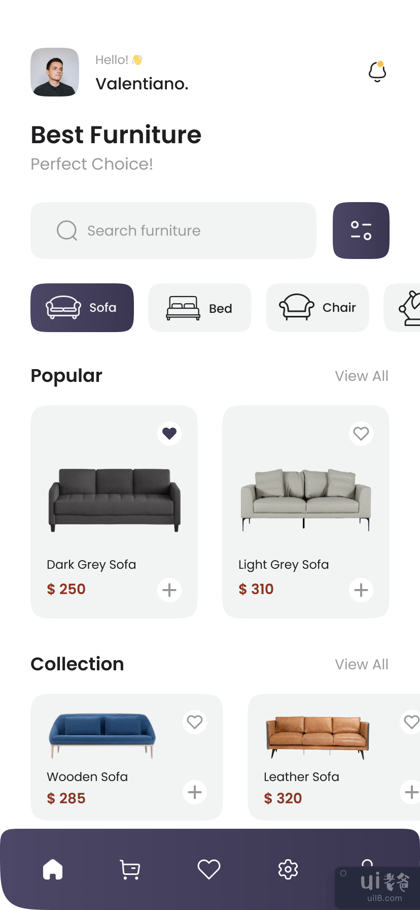家具店移动应用(Furniture Shop Mobile Apps)插图1