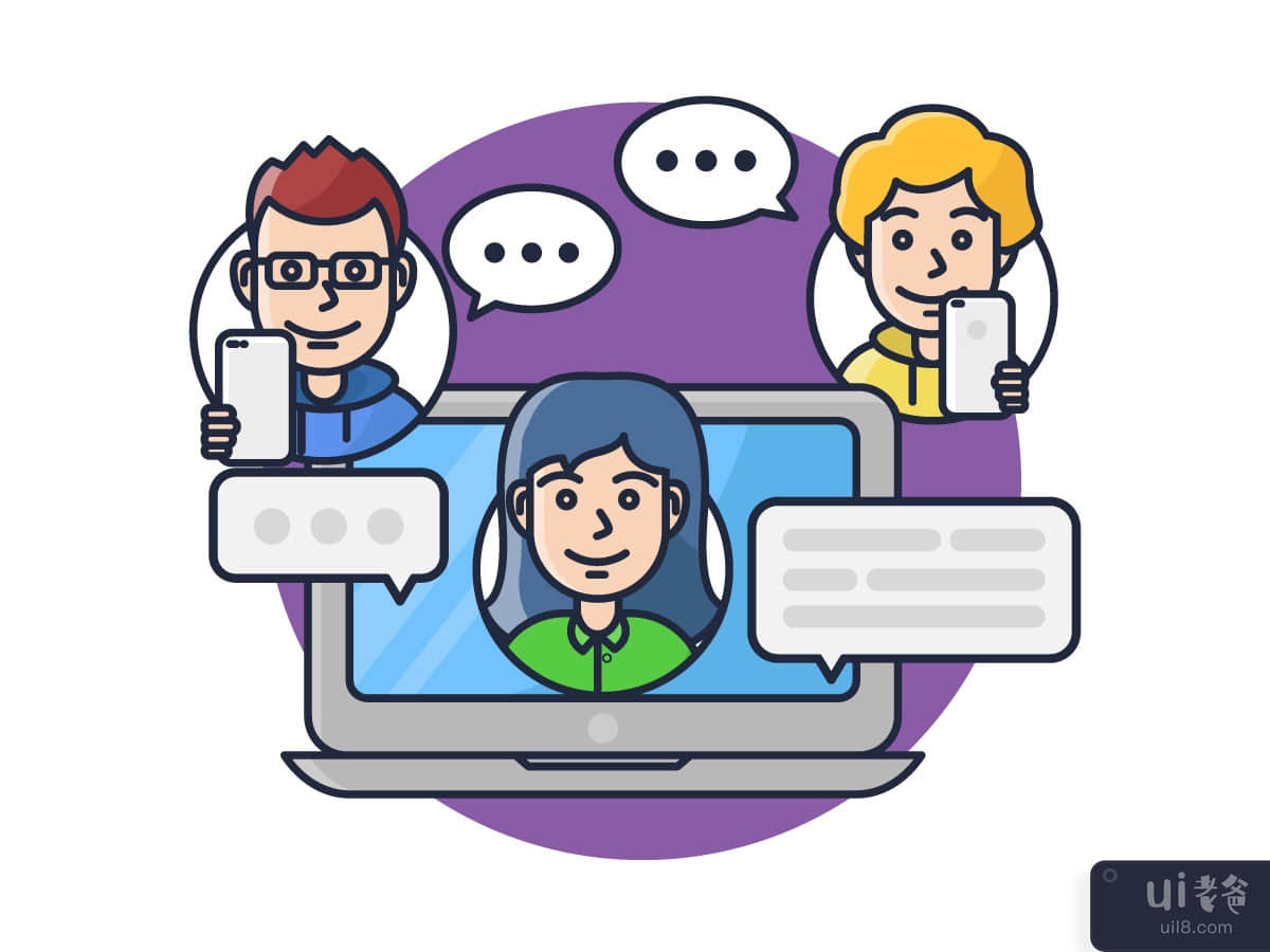 Video Conference Illustration