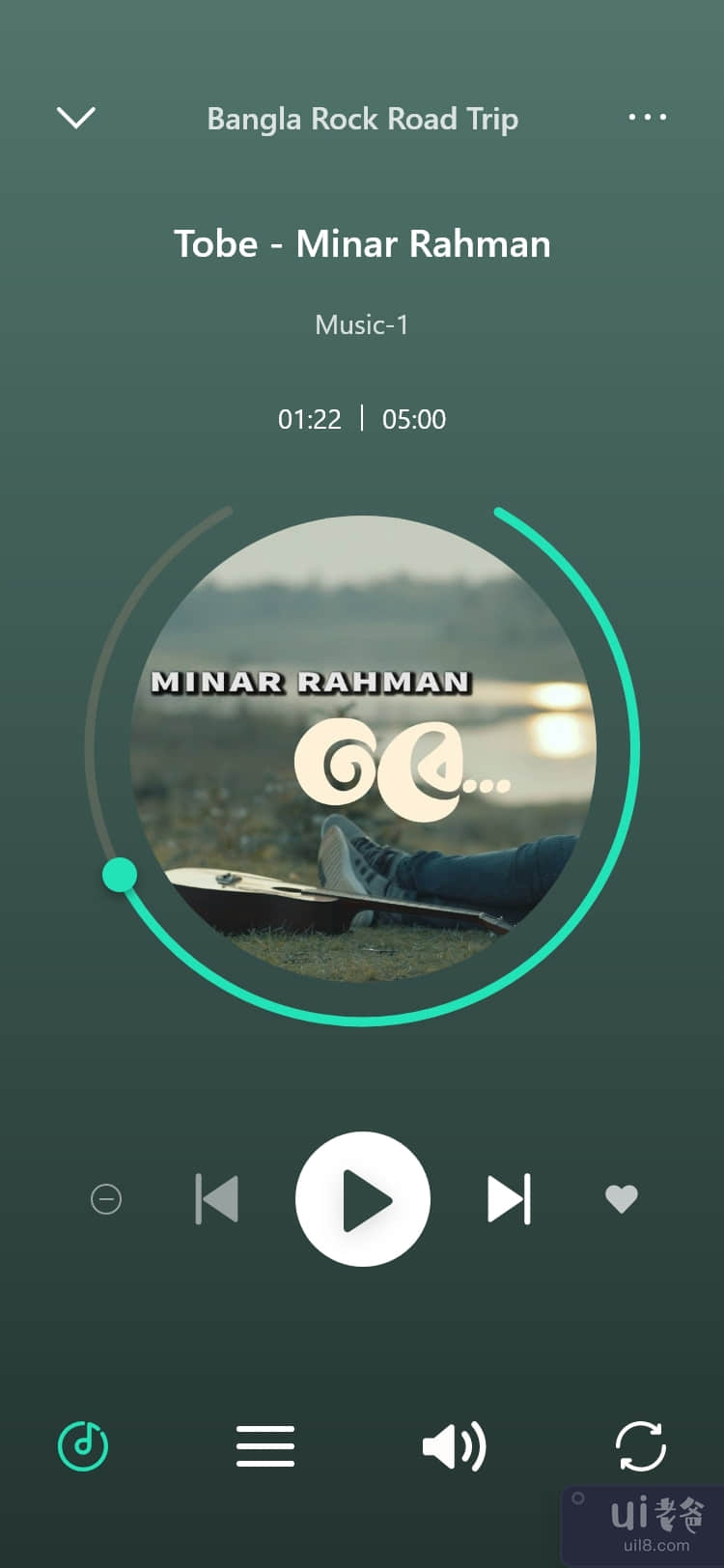音乐应用界面(Music App UI)插图1
