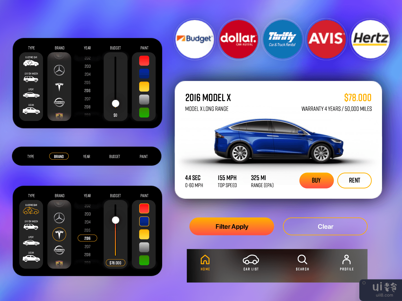 汽车市场应用套件(Car Marketplace App Kits)插图