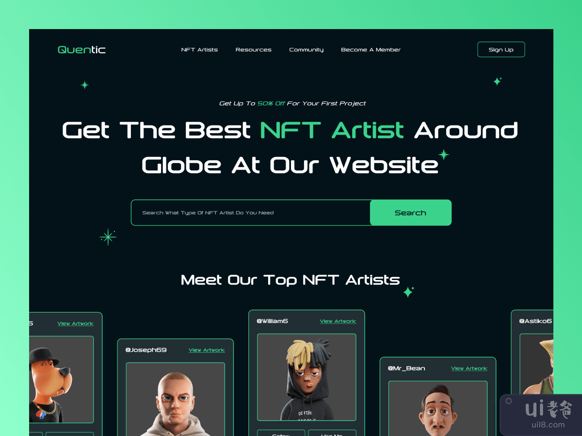 NFT Artist Website